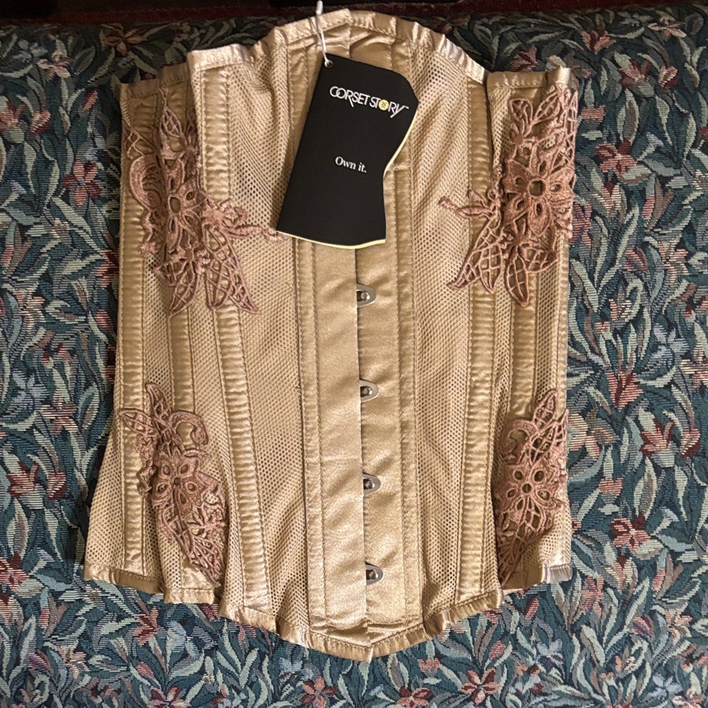 Corset Story Gold Corset Top